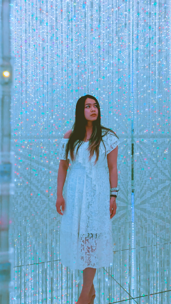 Infinite Crystal Universe room at TeamLab Planets