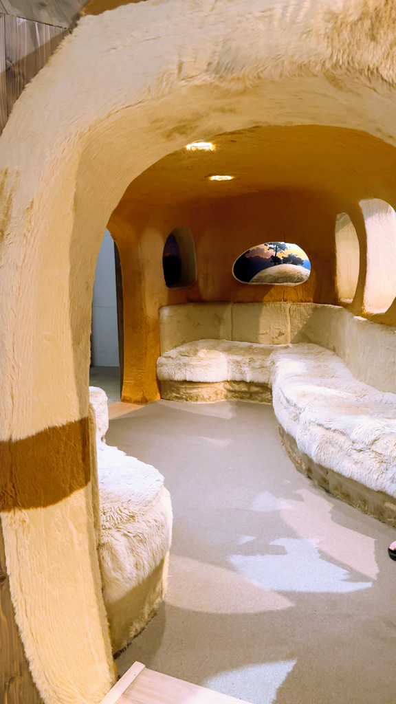 Inside of the Catbus at Ghibli Exhibition. 