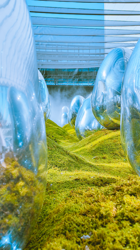 Moss Garden at TeamLab Planets. 
