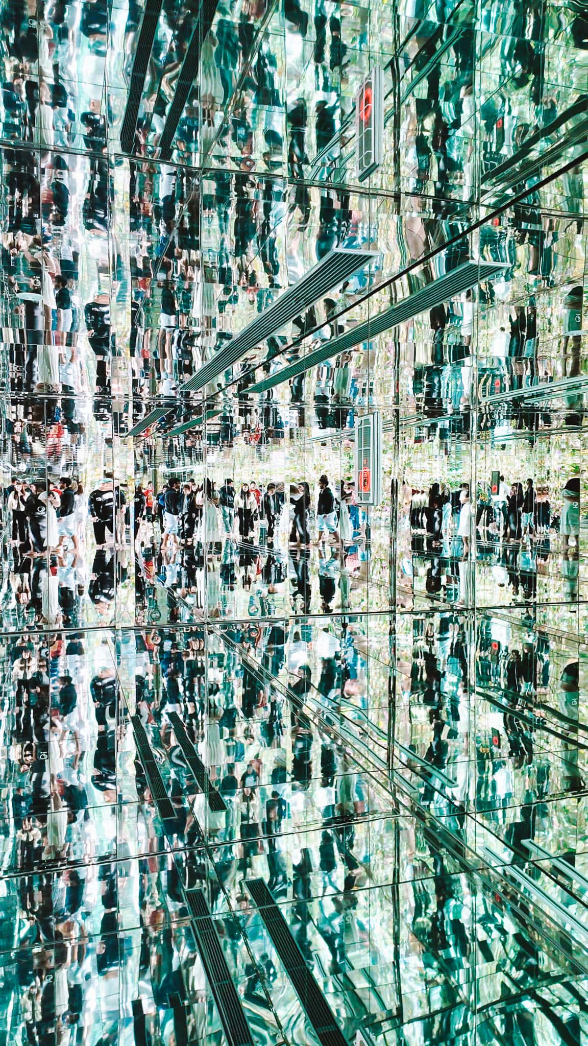 TeamLab Planets getting crowded as the day progresses.