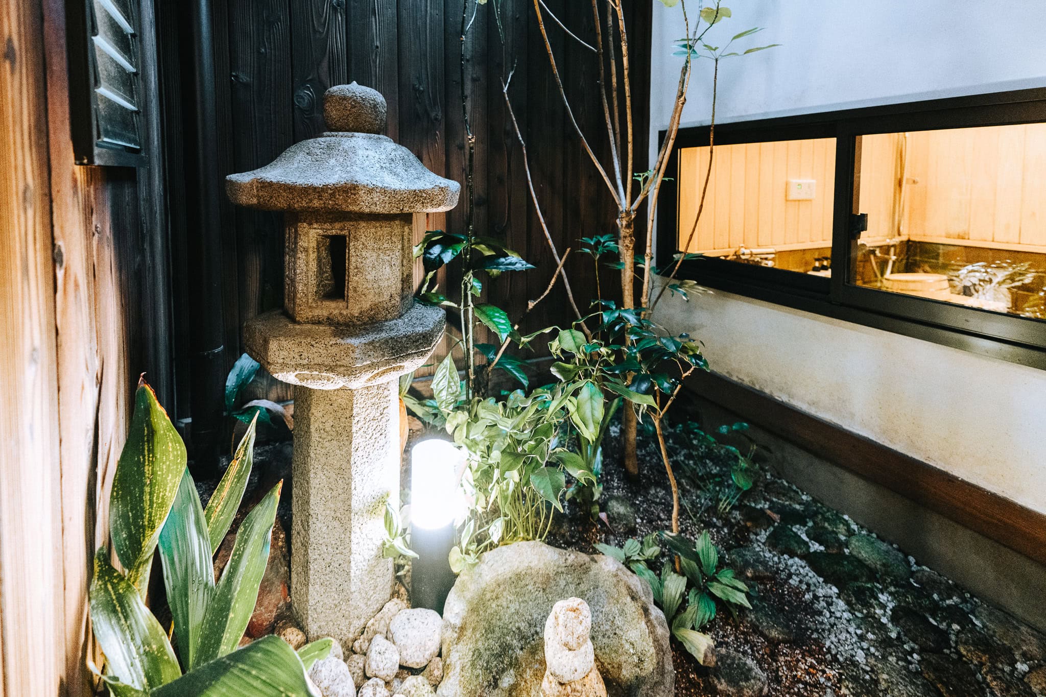 Garden within Kyoto Machiya. 