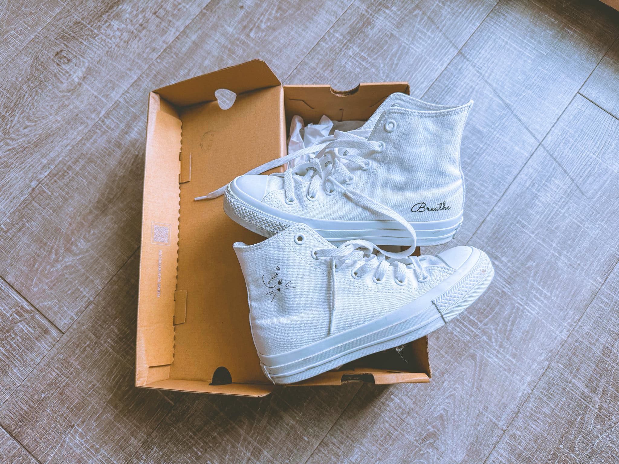 Custom Converse shoes with White Atelier in Tokyo Japan