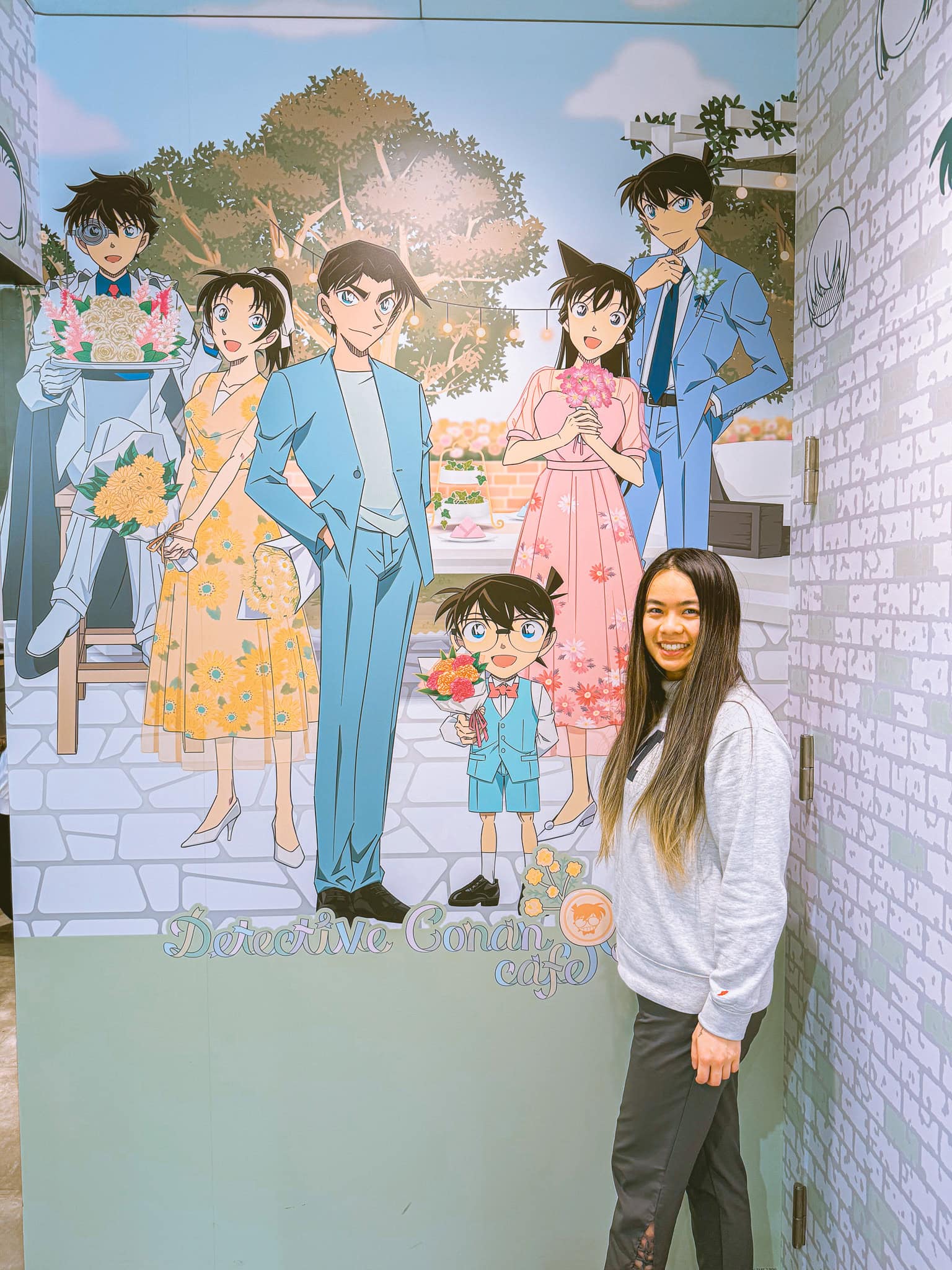 Detective Conan cafe in Ikebukuro.
