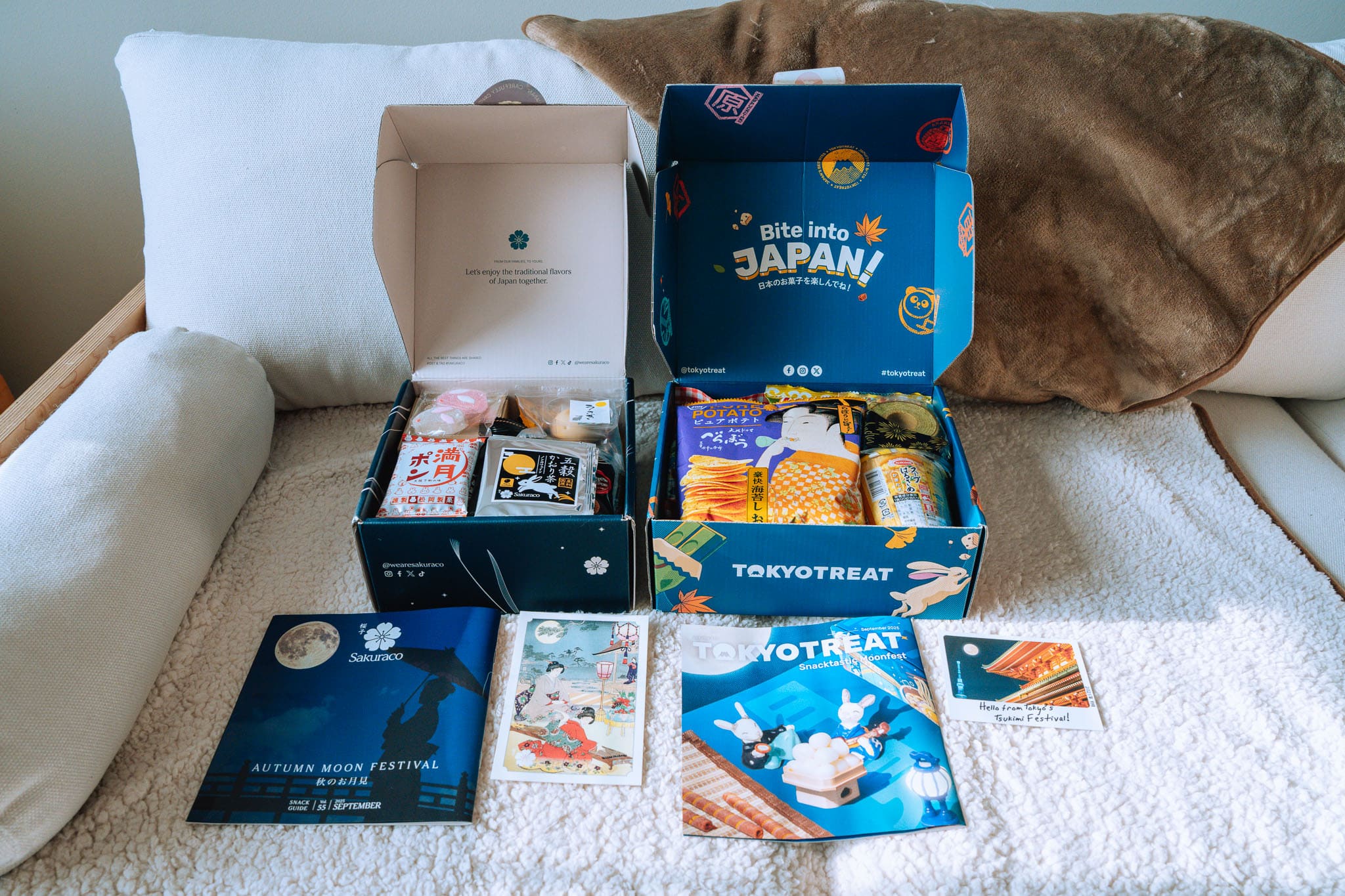 TokyoTreat vs. Sakuraco. Japan snack subscription boxes.