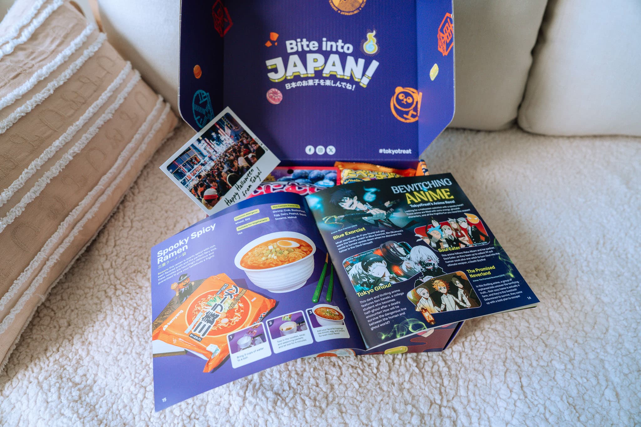 TokyoTreat Snack Box Halloween Theme Bookelet.