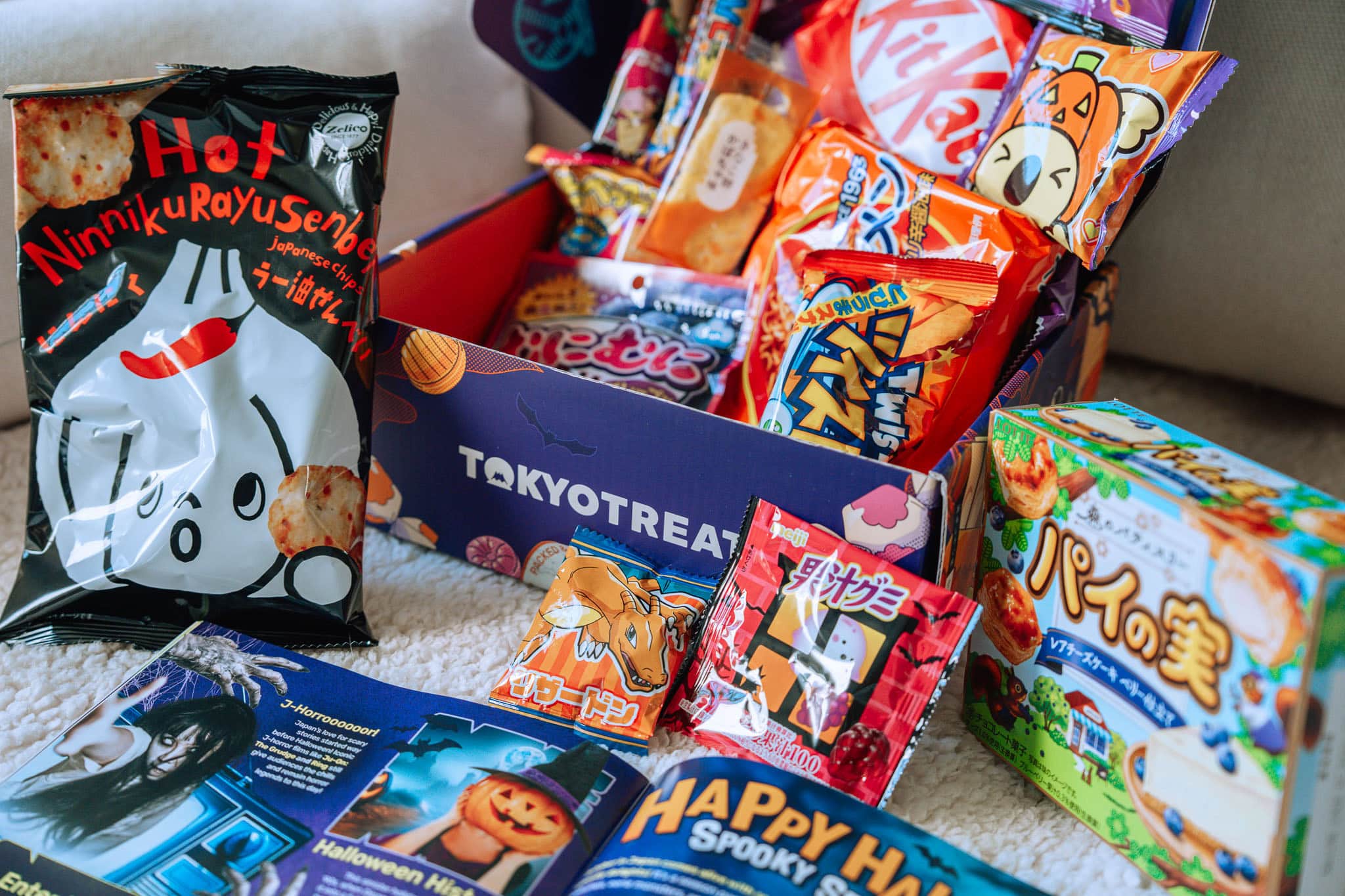 TokyoTreat snack haul, Halloween edition.