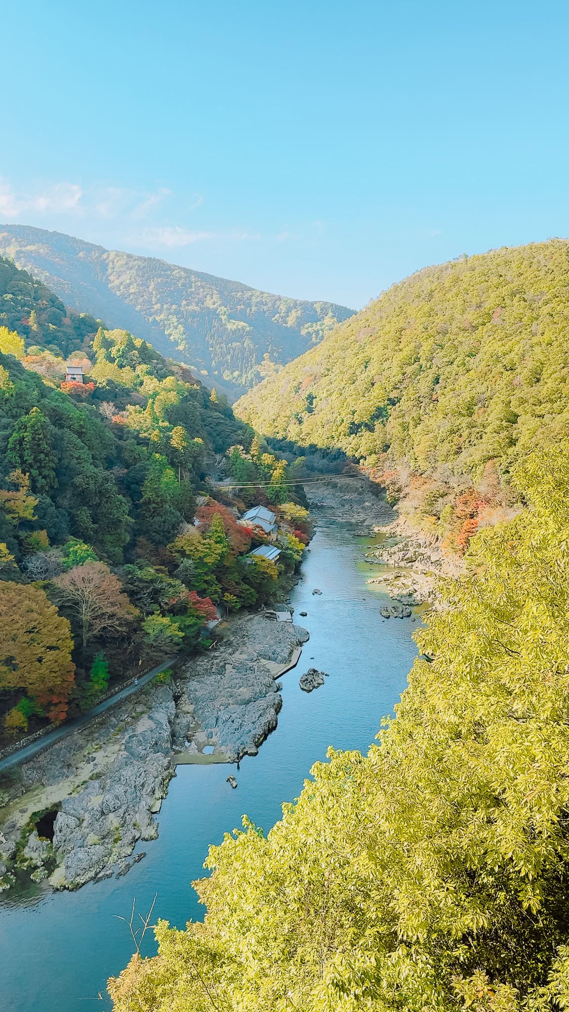Arashiyama Japan fall views.